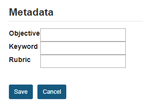 Add Metadata. (Optional)